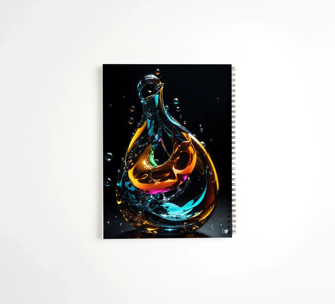 Abstract sculpture spiral notebook by LM2KONE