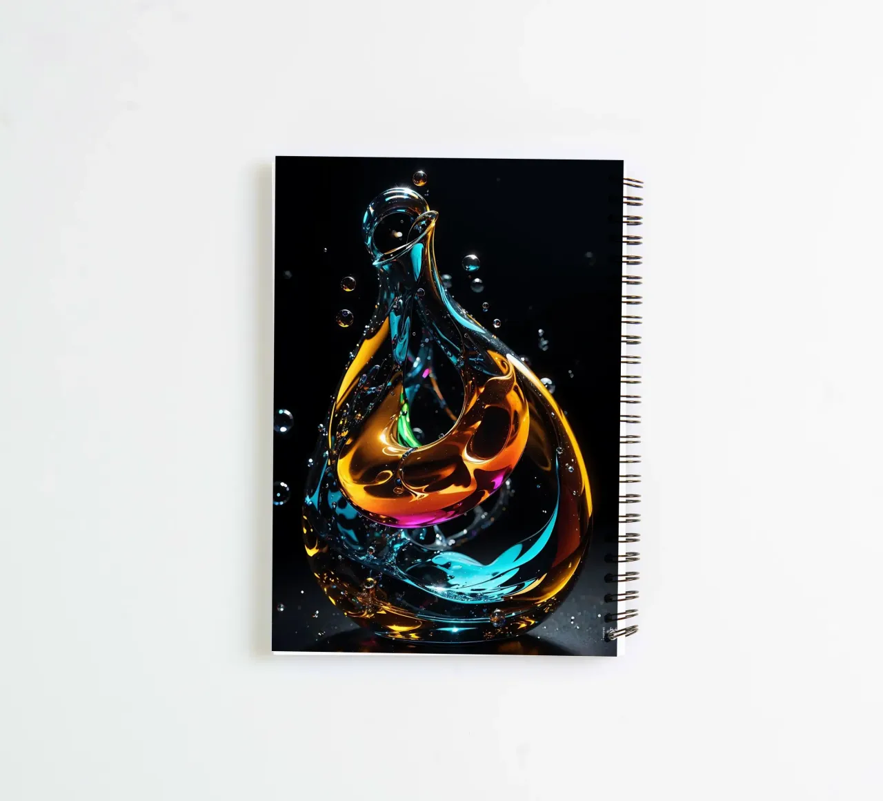 Abstract sculpture spiral notebook by LM2KONE