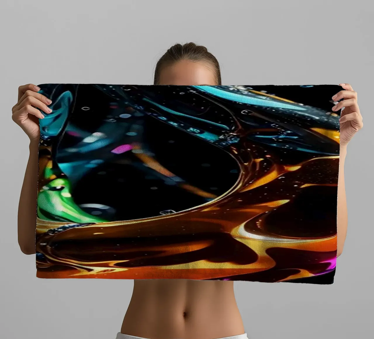 Abstract sculpture towel by LM2KONE