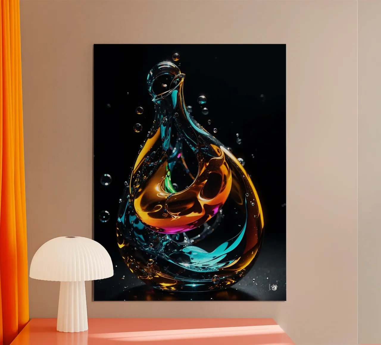 Abstrakte Skulptur Poster von LM2KONE