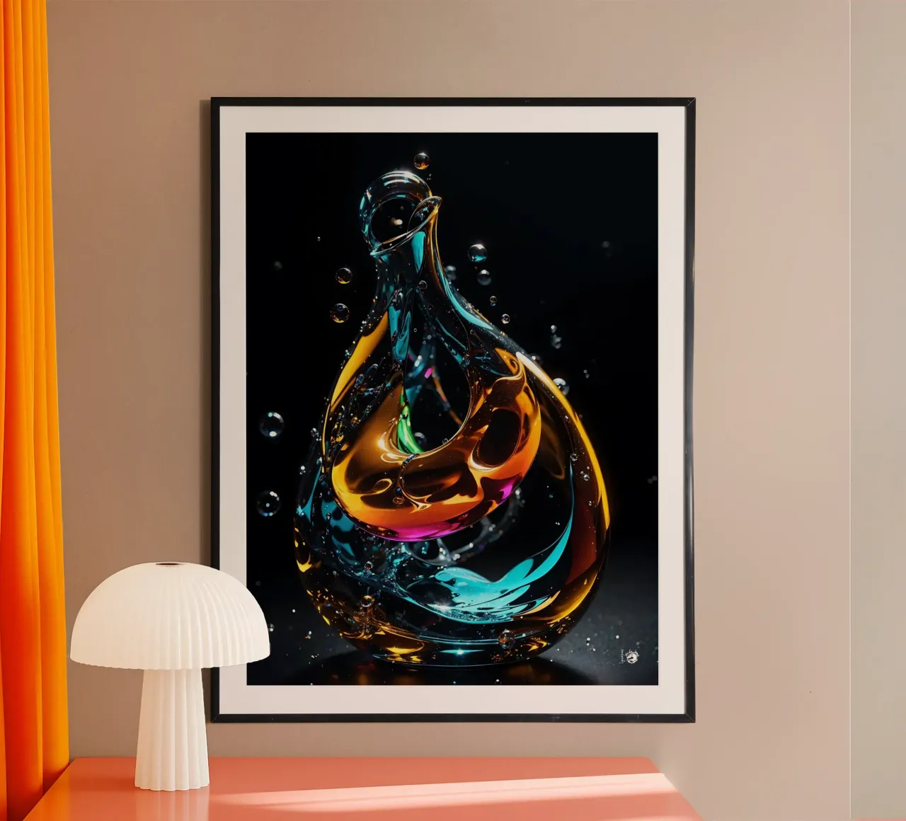 Abstrakte Skulptur Poster von LM2KONE