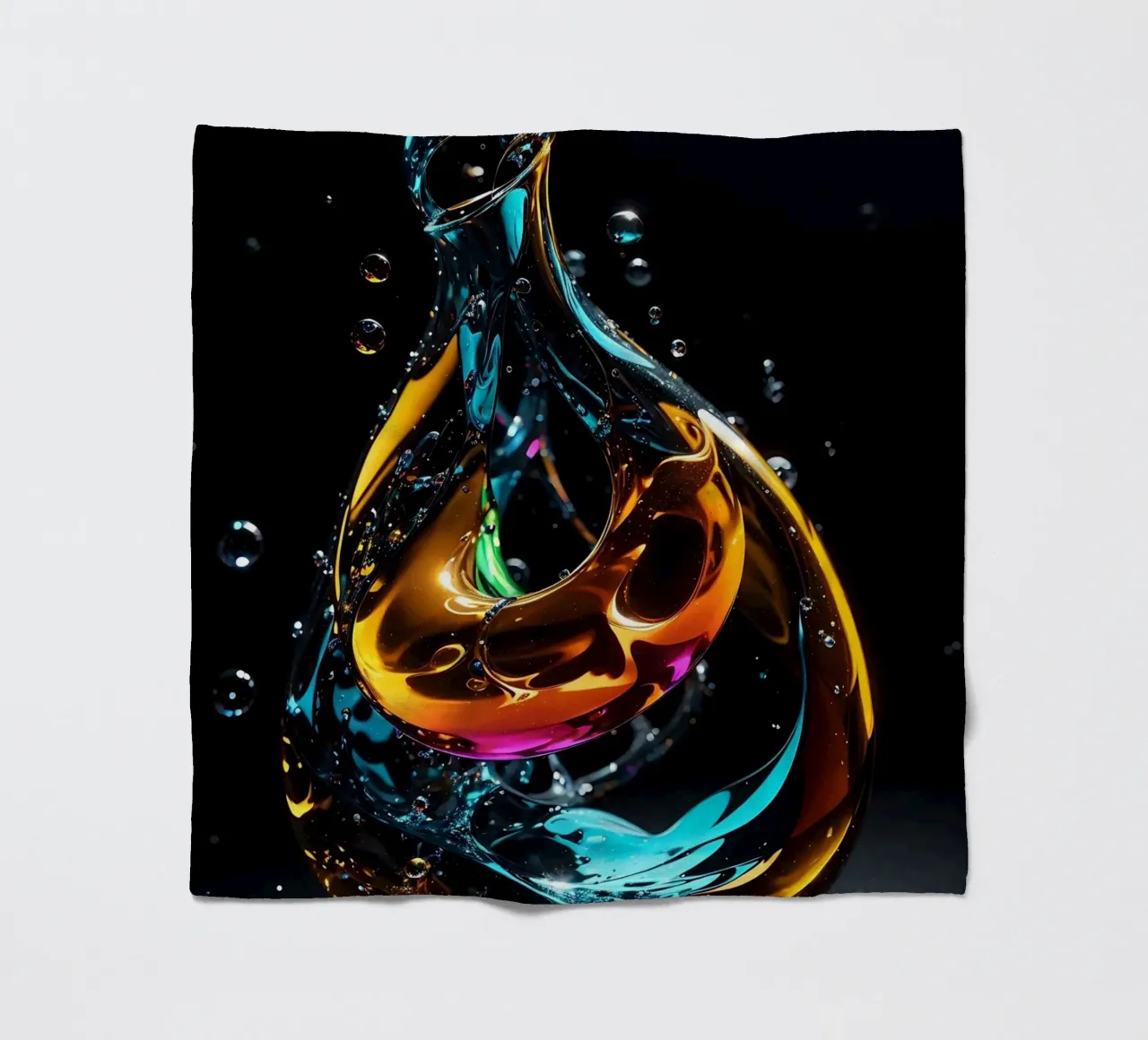 Abstract sculpture fleece blanket by LM2KONE
