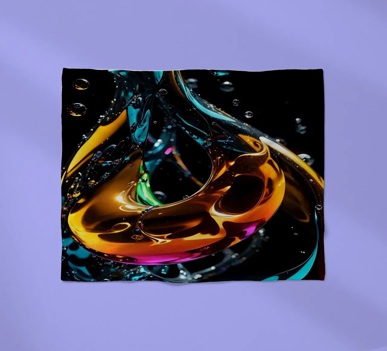 Abstract sculpture fleece blanket by LM2KONE