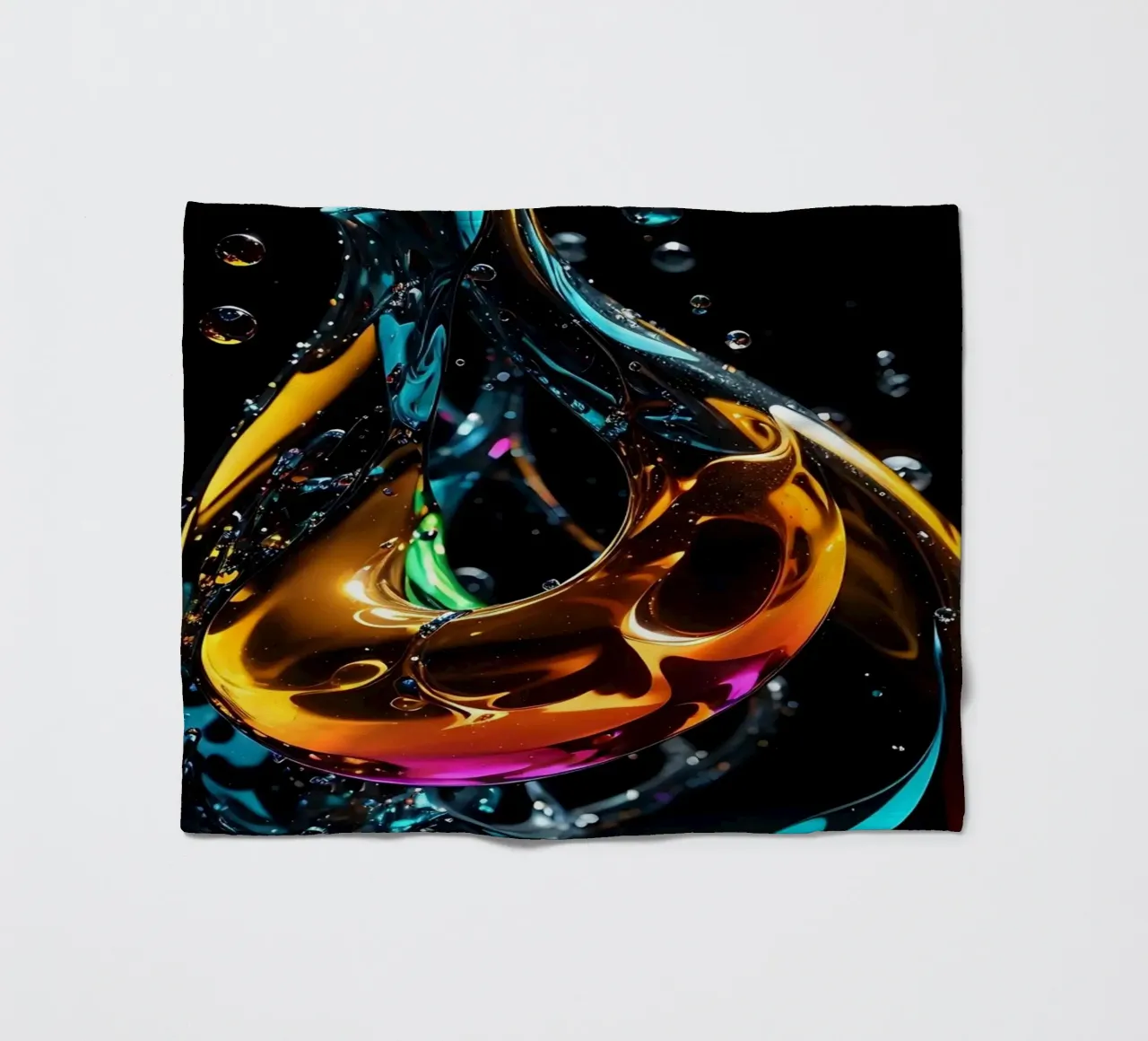 Abstract sculpture fleece blanket by LM2KONE