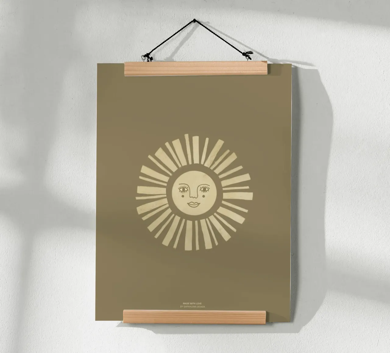 THE SUN poster con telaio in plastica da sarahlenadesign