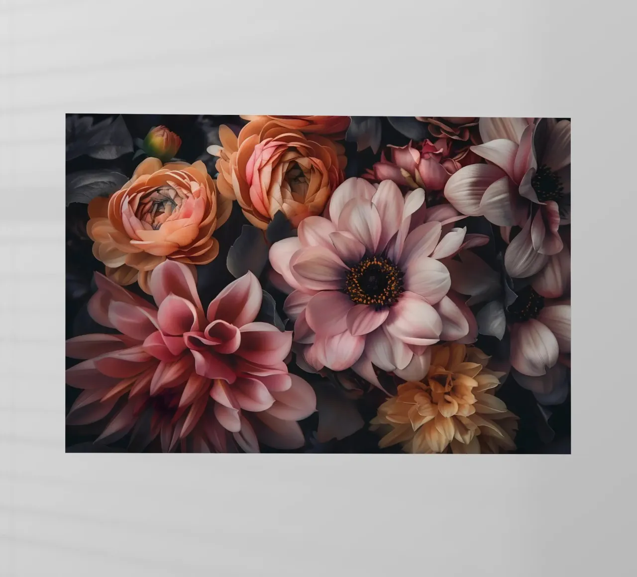 Armonía floral en tonos pastel lámina retroiluminada de Andrea Haase Floral Passion