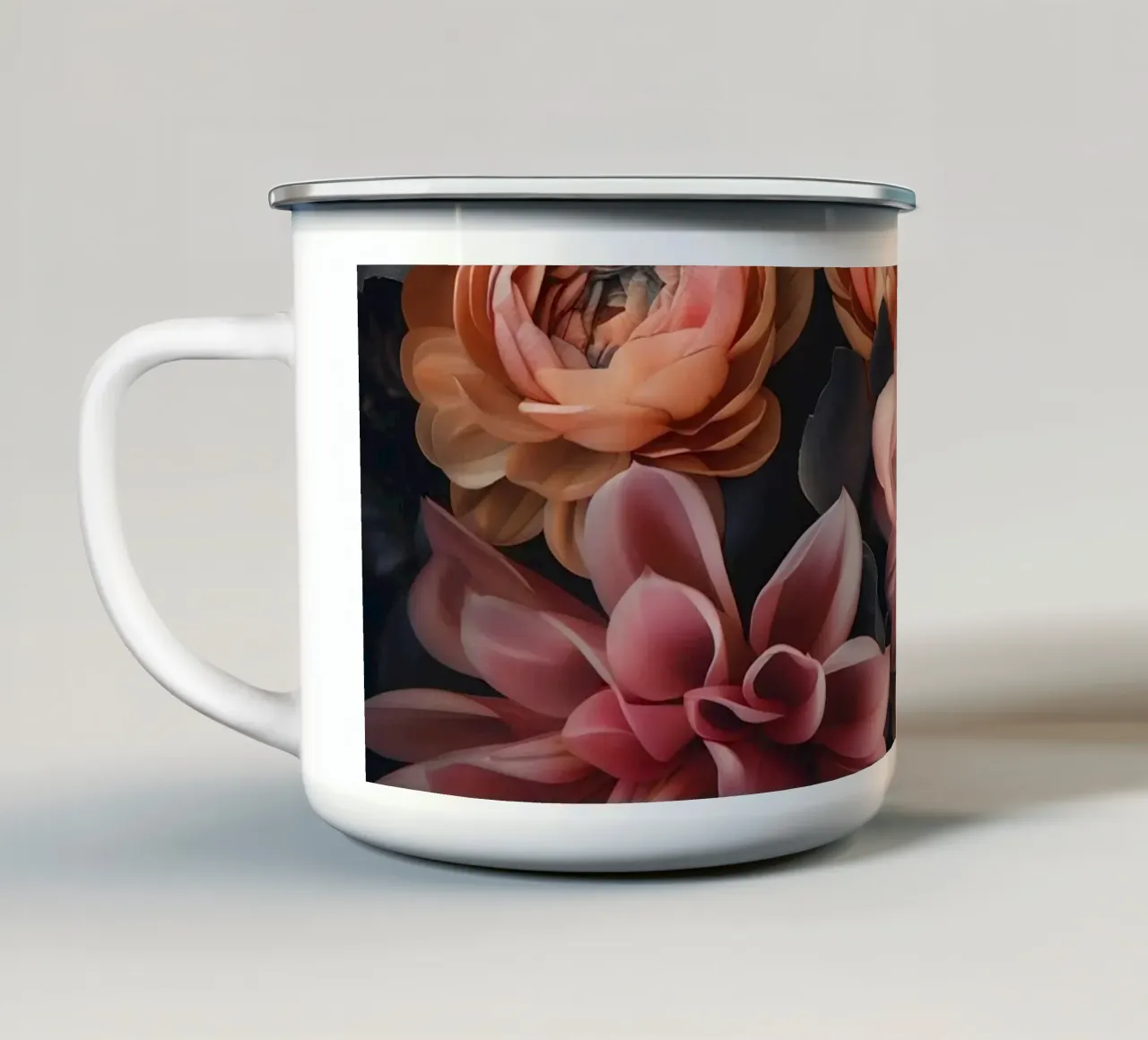 Armonia floreale pastello in fiore tazza in smalto da Andrea Haase Floral Passion