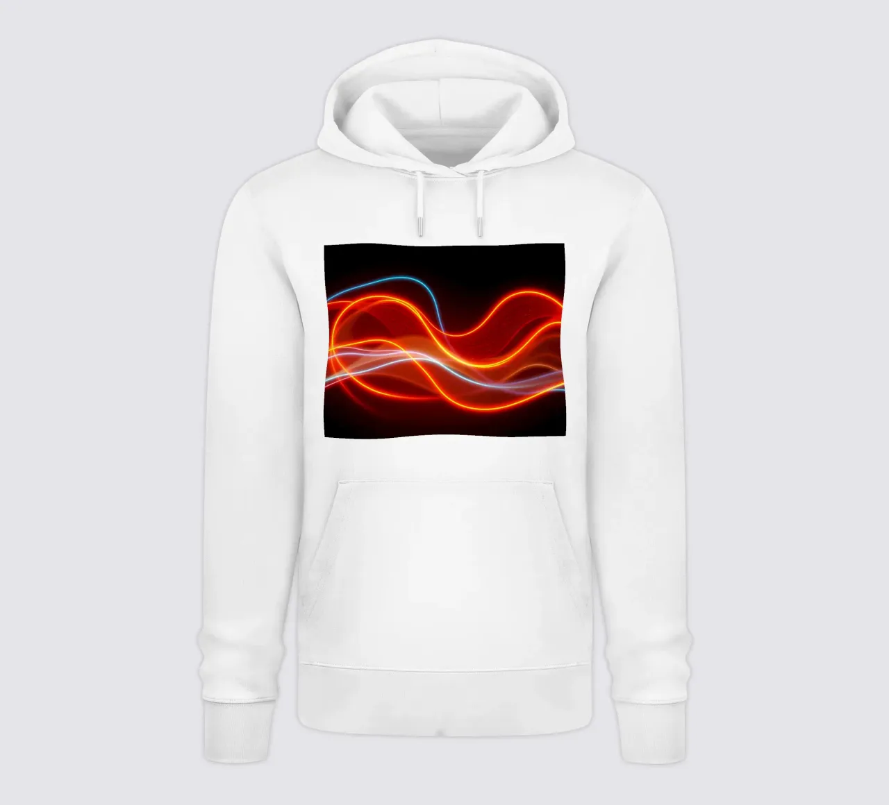 de l'arrière-plan avec des motifs lumineux fluides créant une sweat à capuche de DesignDoodle