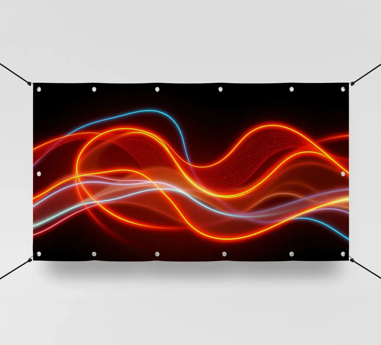 background with flowing light patterns creating a dynamic pvc cover by DesignDoodle