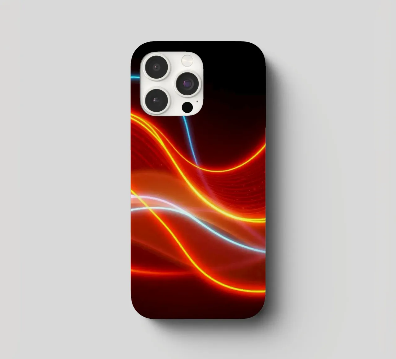 de l'arrière-plan avec des motifs lumineux fluides créant une coque iphone de DesignDoodle