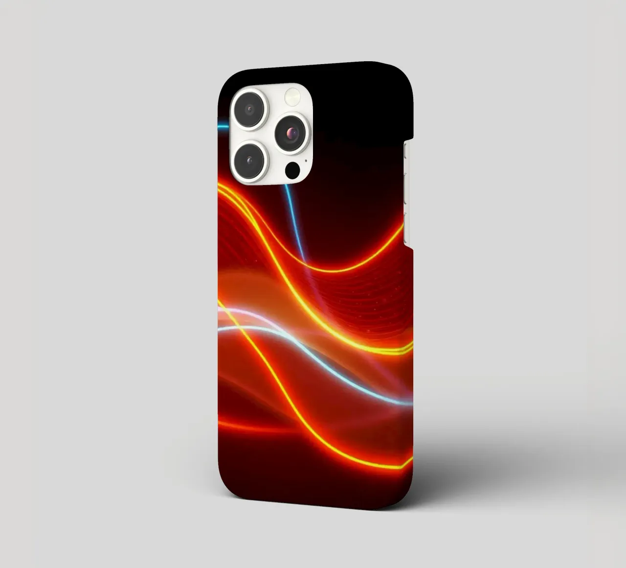de l'arrière-plan avec des motifs lumineux fluides créant une coque iphone de DesignDoodle