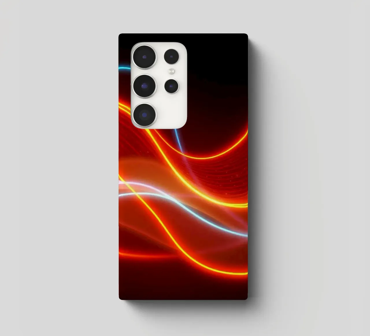 background with flowing light patterns creating a dynamic samsung phone case by DesignDoodle