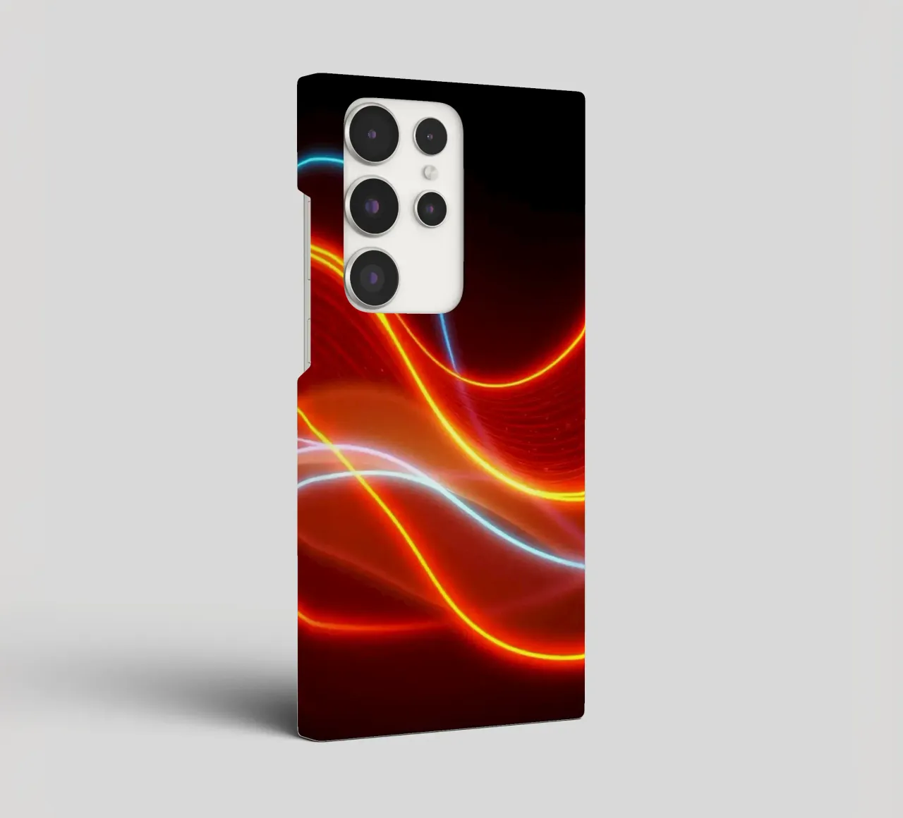 background with flowing light patterns creating a dynamic samsung phone case by DesignDoodle