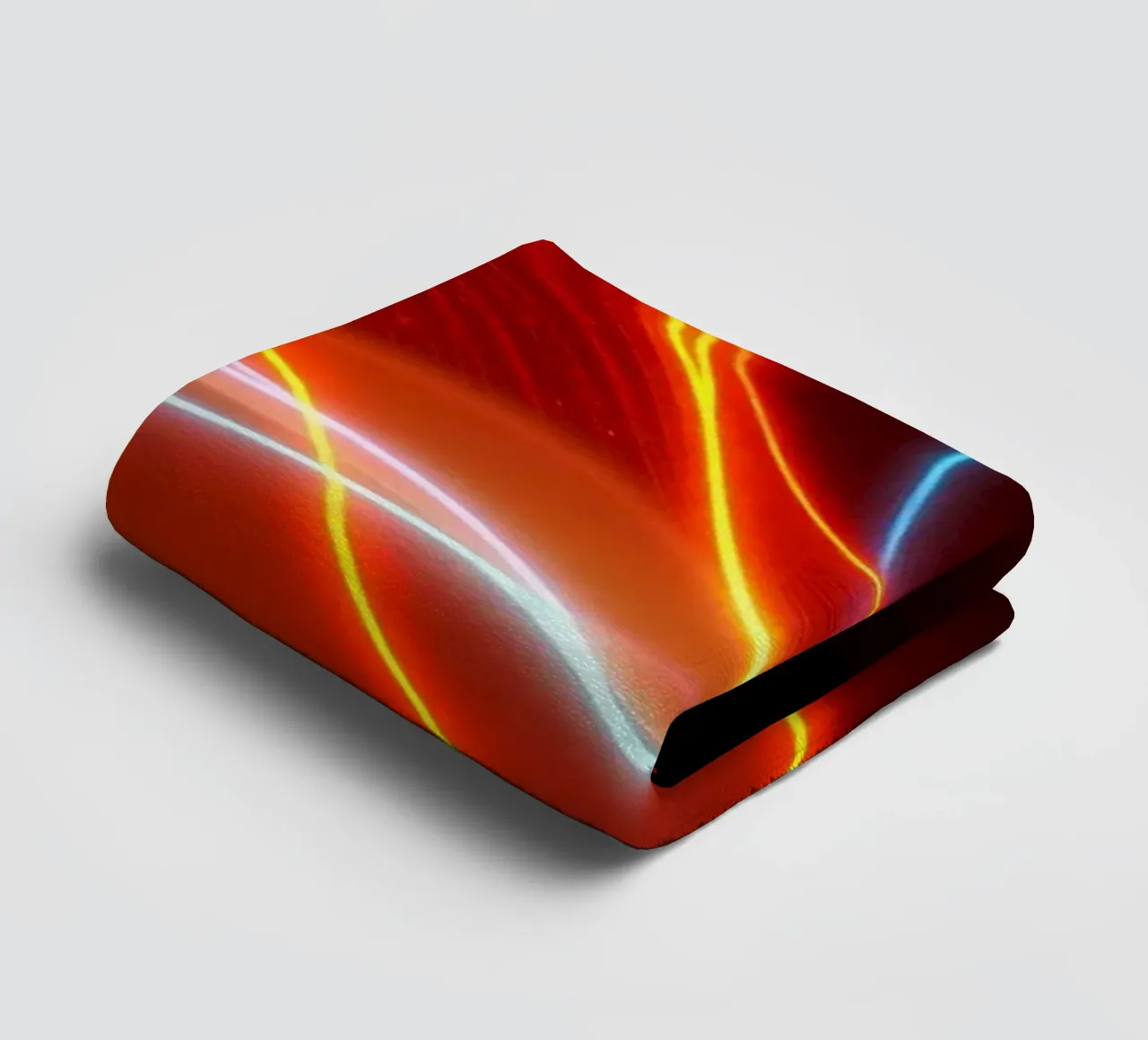 background with flowing light patterns creating a dynamic towel by DesignDoodle