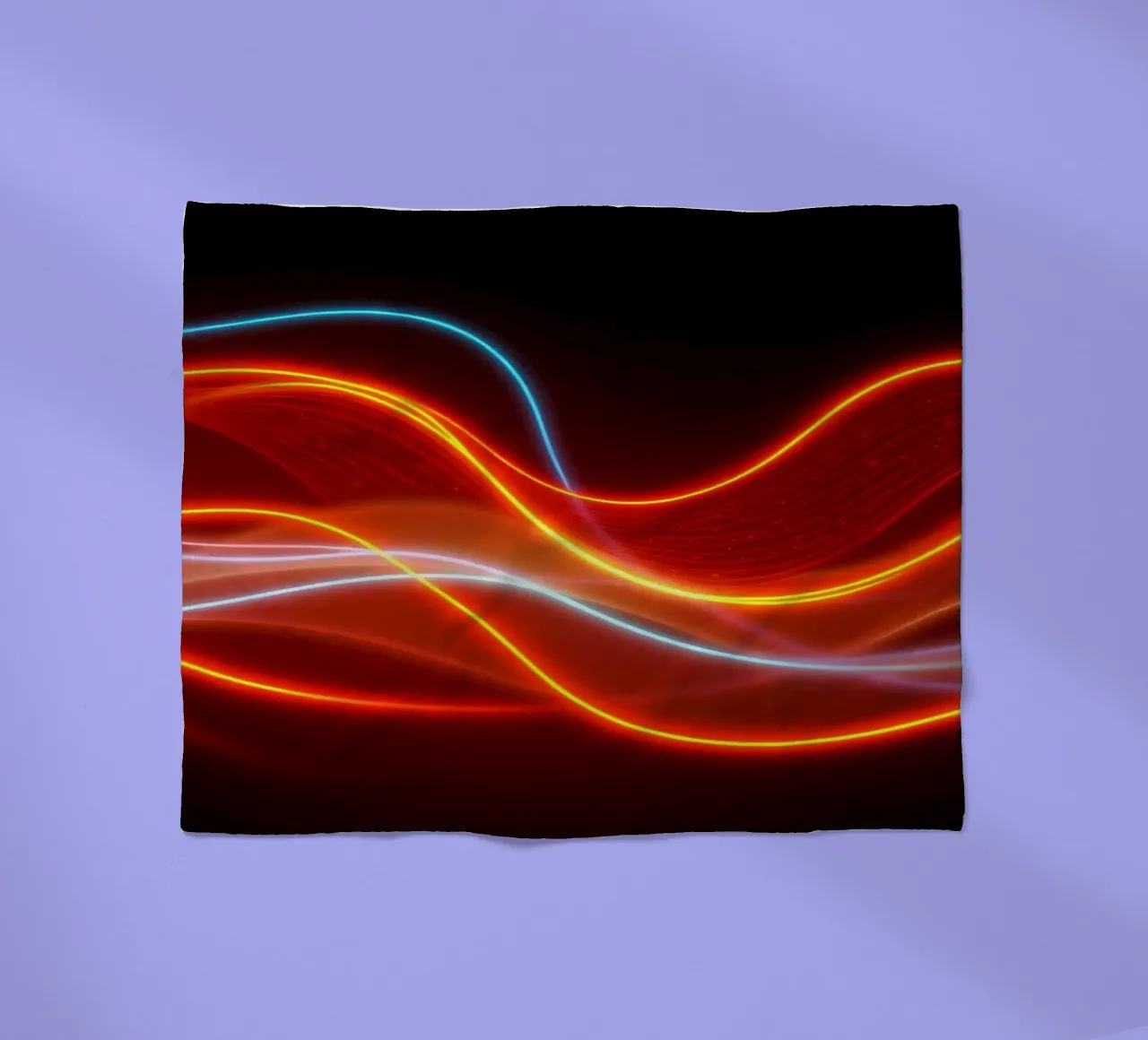 de l'arrière-plan avec des motifs lumineux fluides créant une plaid polaire de DesignDoodle