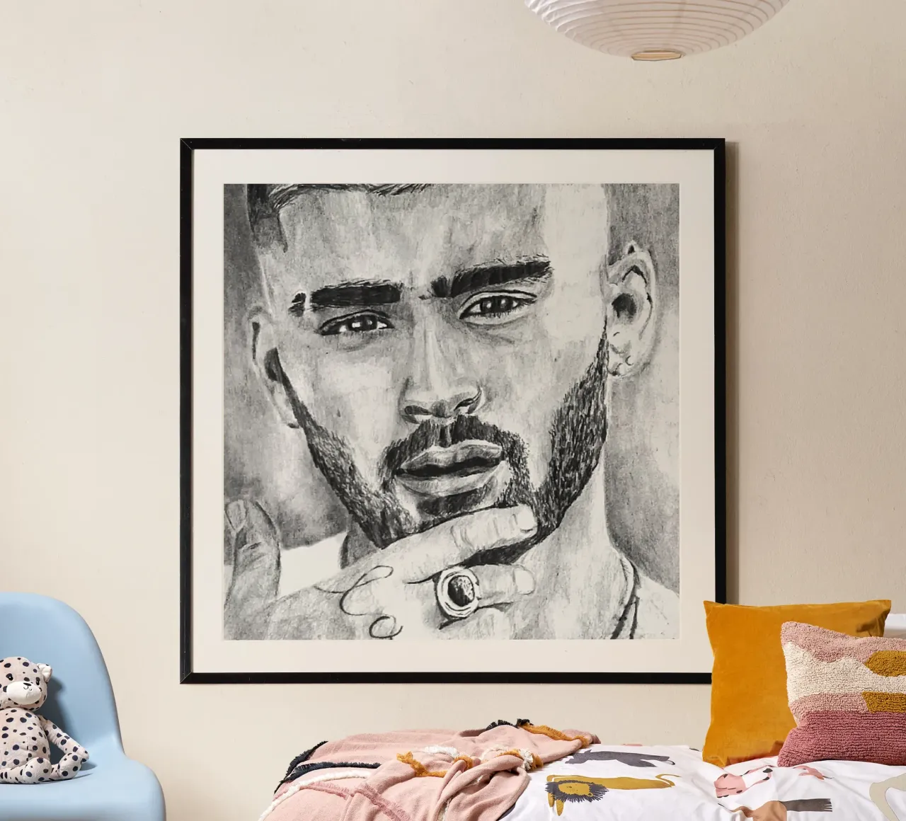 ZAYN poster con telaio in legno da Eni Brandon