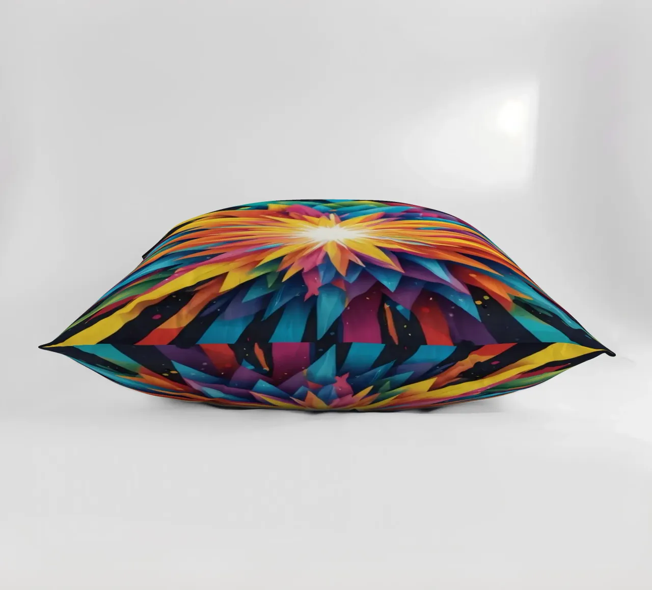 un'esplosione di colori che crea un design astratto per un'esperienza creativa. cuscino da DesignDoodle