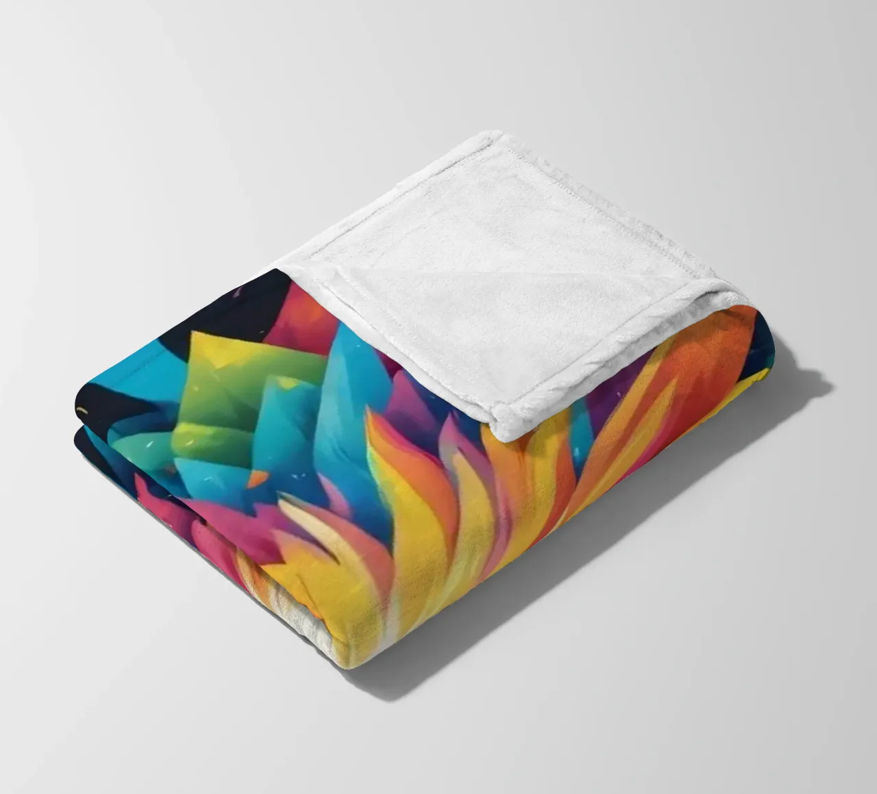 explosion de couleurs créant un design abstrait pour les créatifs plaid polaire de DesignDoodle