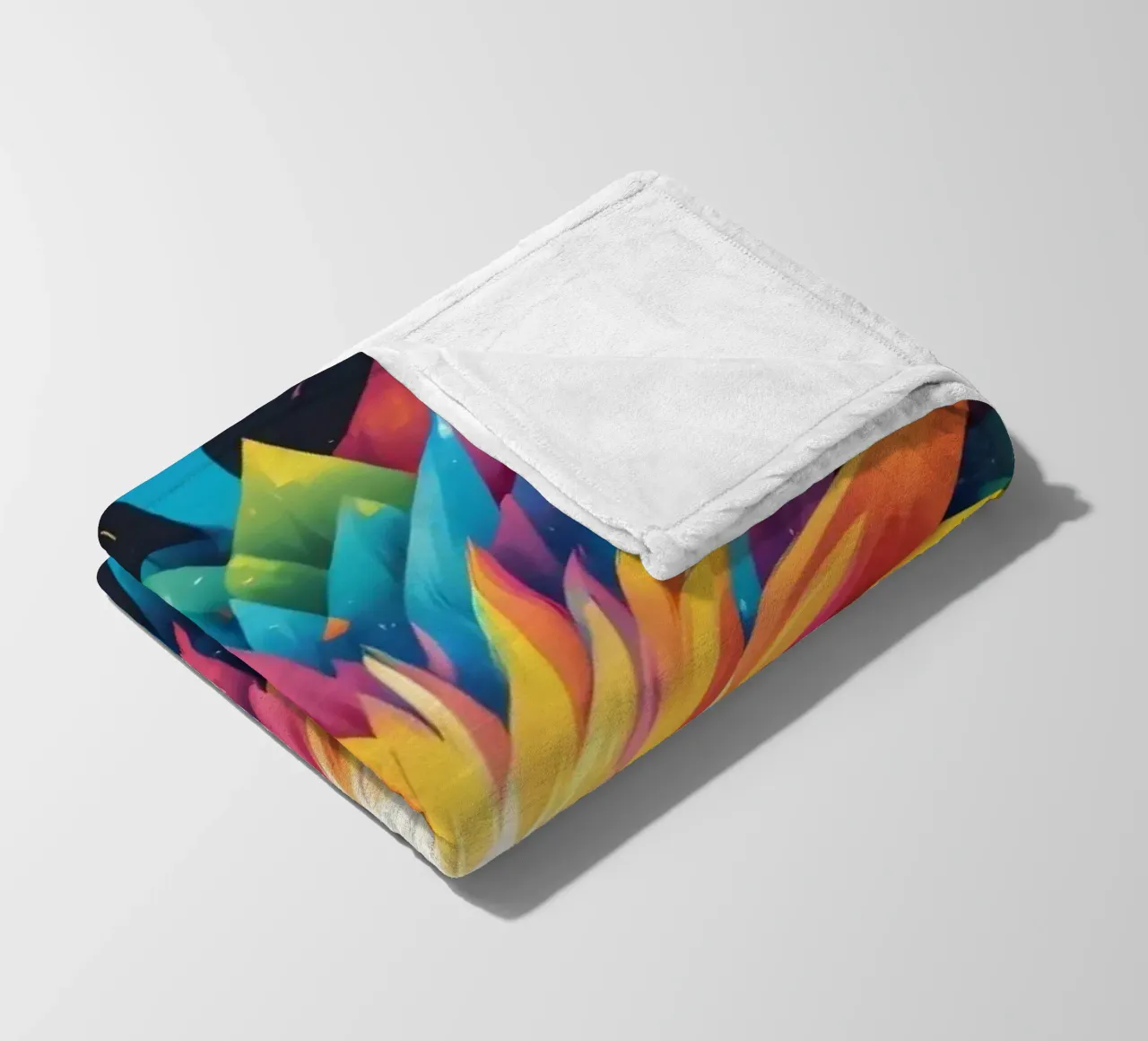 explosion de couleurs créant un design abstrait pour les créatifs plaid polaire de DesignDoodle