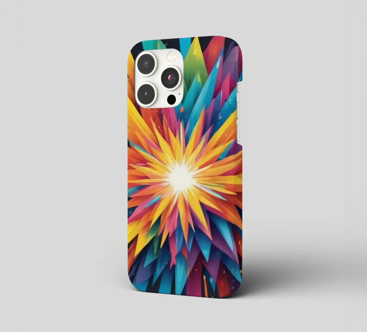 explosion of colors creating an abstract design for creative iphone case by DesignDoodle