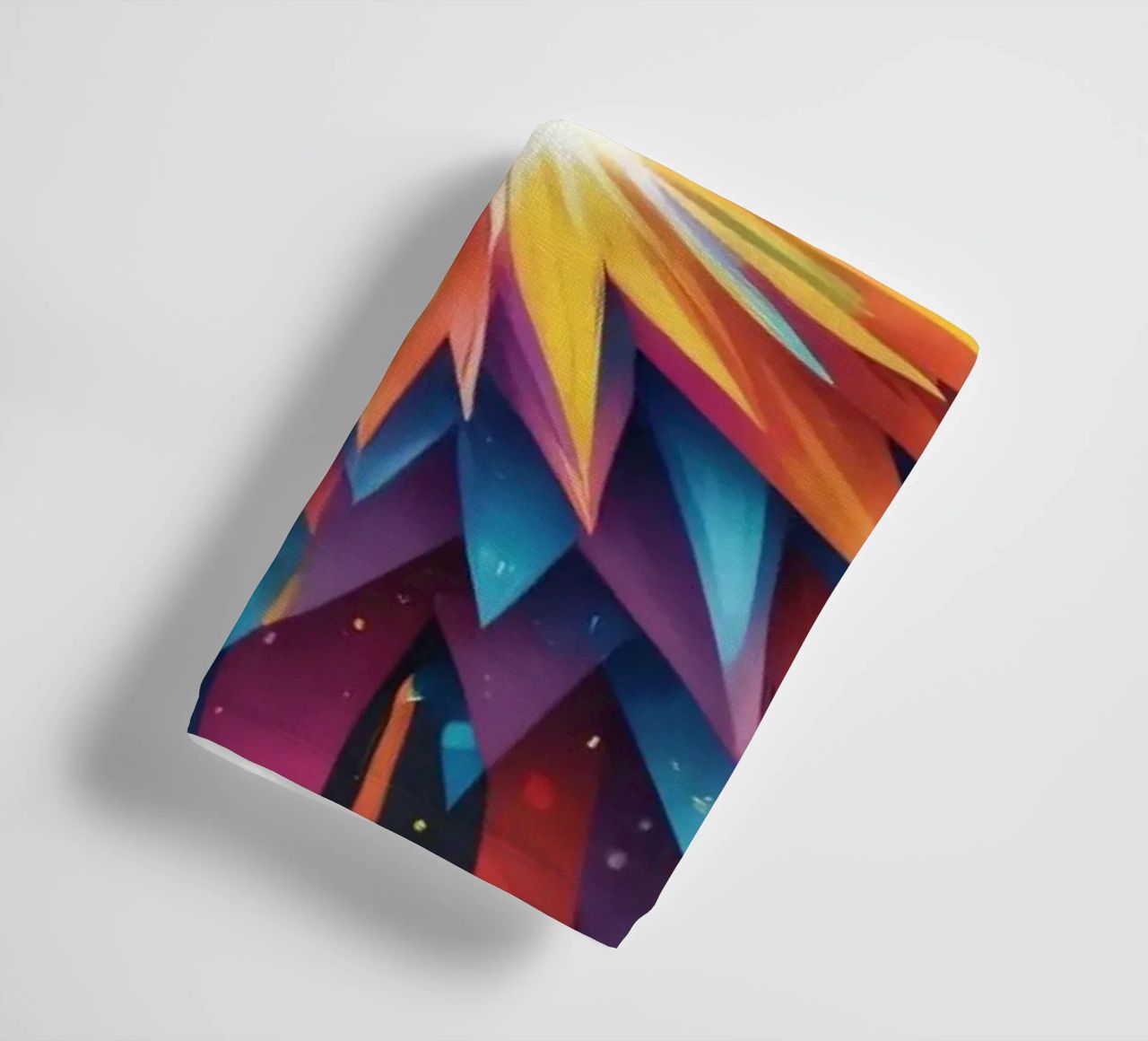 explosion of colors creating an abstract design for creative towel by DesignDoodle