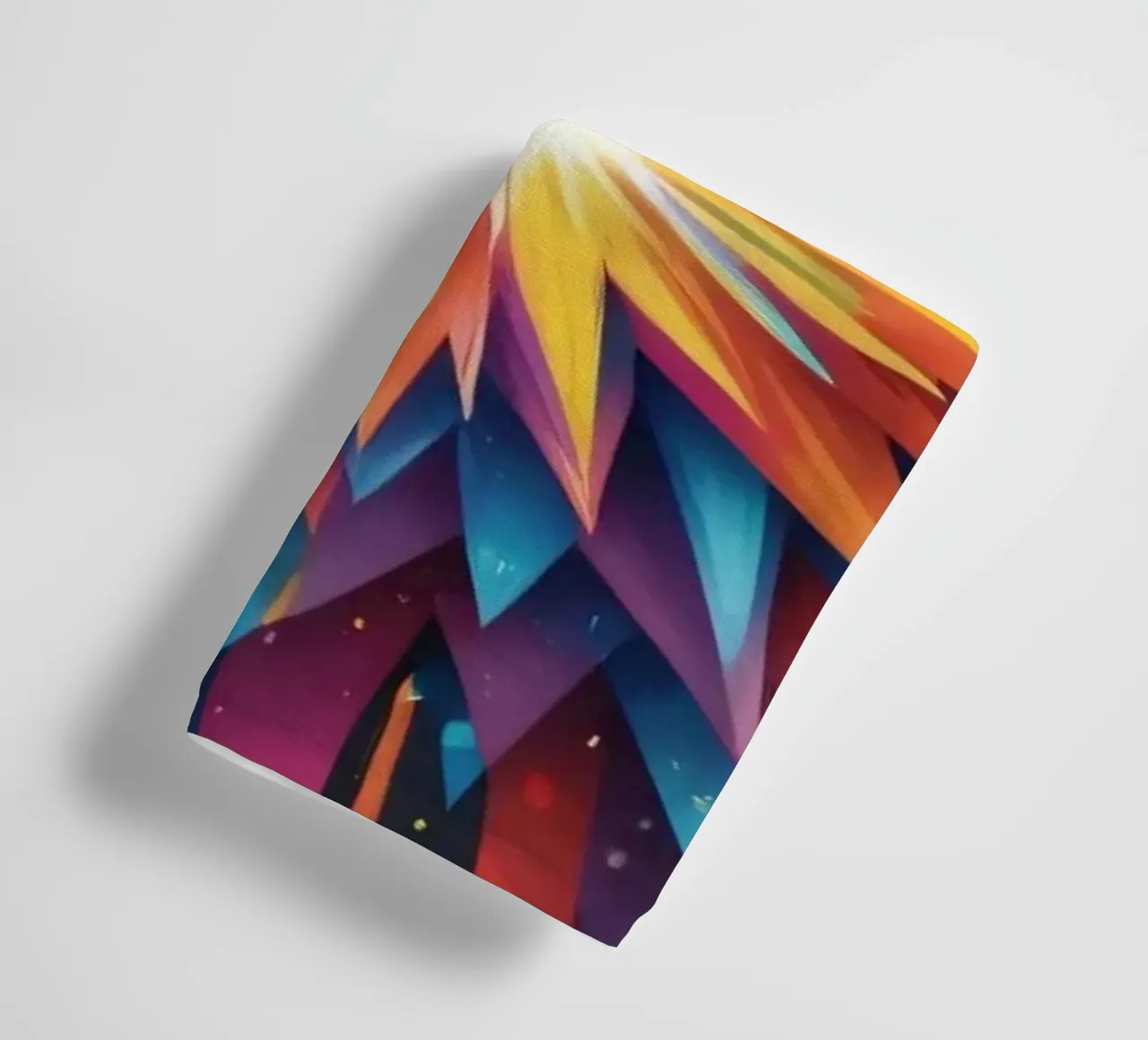 explosion de couleurs créant un design abstrait pour les créatifs serviette de bain de DesignDoodle