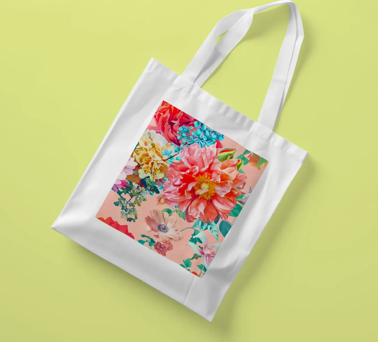 Neo Kitsch Pastel Retro Flowers tote bag by Andrea Haase Floral Passion