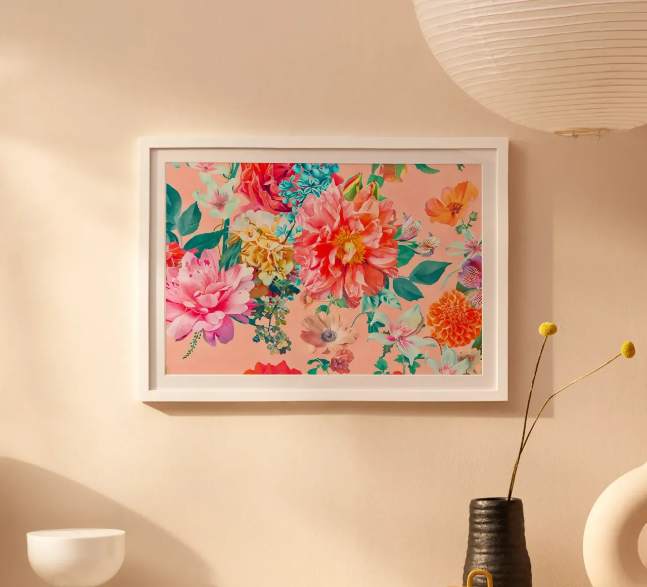 Fiori neo kitsch pastello retrò carta hahnemühle da Andrea Haase Floral Passion