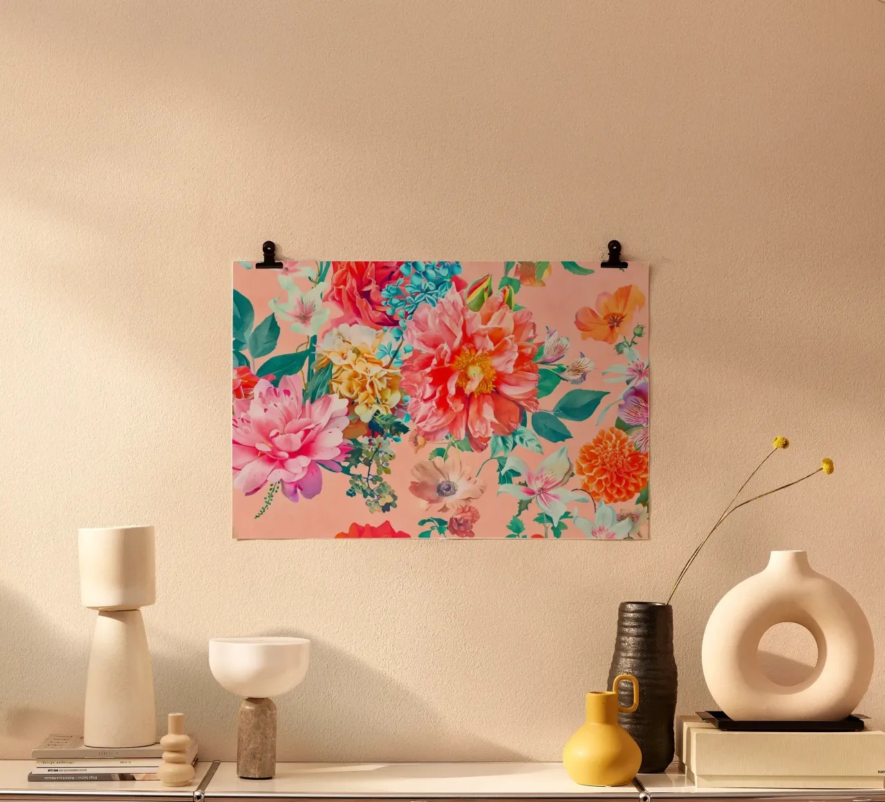 Fiori neo kitsch pastello retrò carta hahnemühle da Andrea Haase Floral Passion