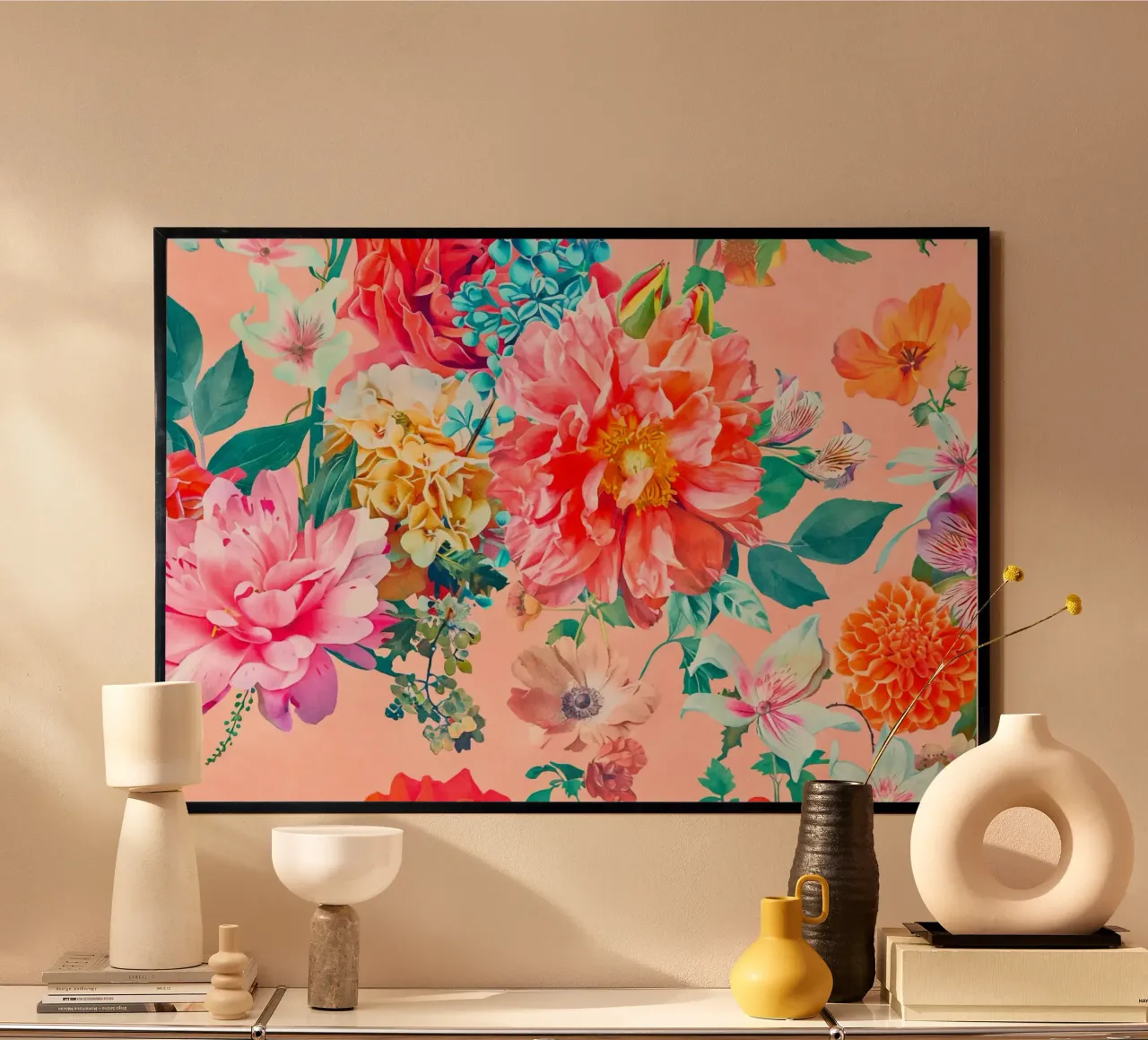 Fiori neo kitsch pastello retrò carta hahnemühle da Andrea Haase Floral Passion