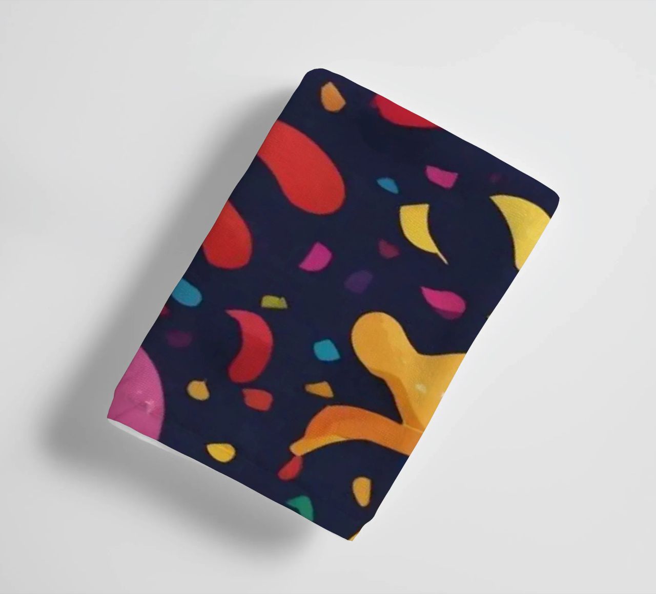 Colorful abstract design featuring balloons and confetti towel by DesignDoodle