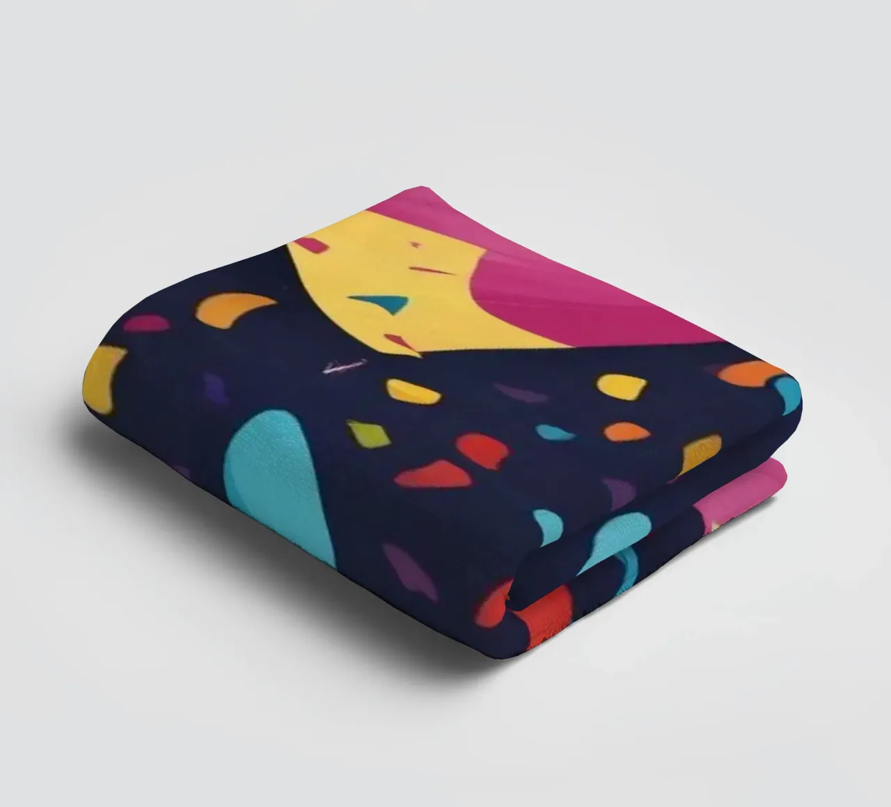 Colorato disegno astratto con palloncini e coriandoli asciugamano da bagno da DesignDoodle