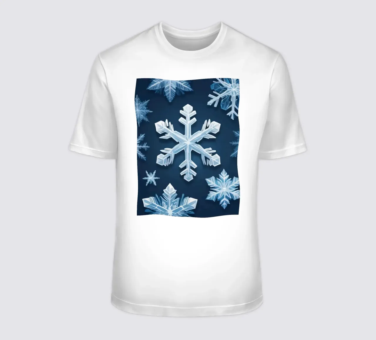 Design ispirato al paese delle meraviglie invernale con fiocchi di neve t-shirt da DesignDoodle
