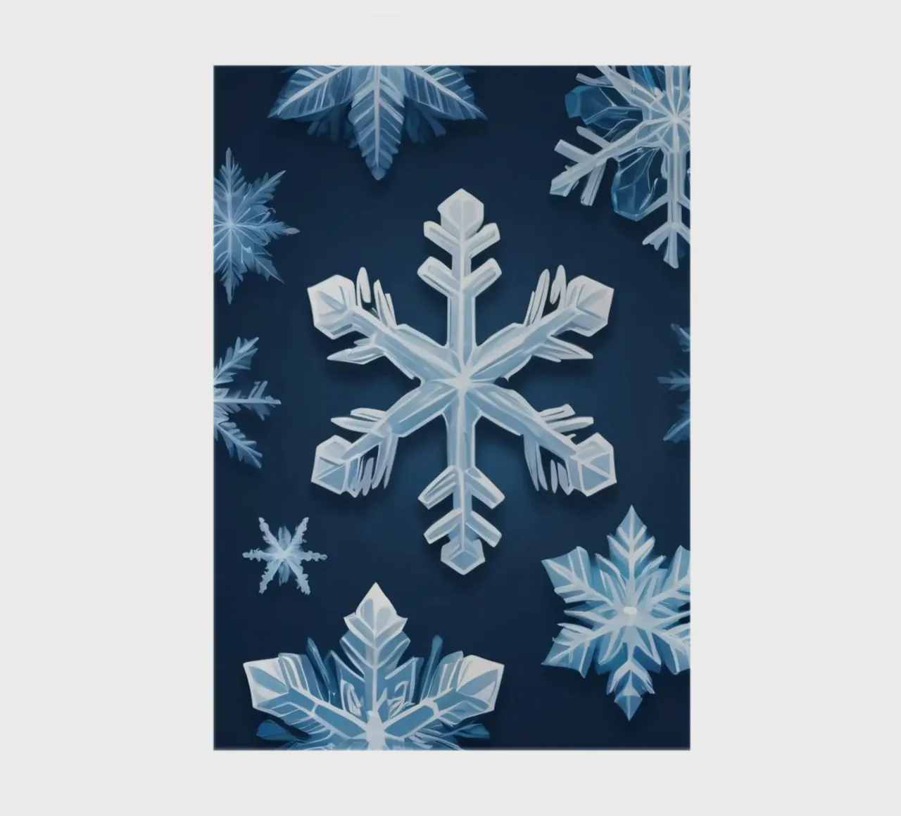 Winter Wonderland Inspired Design Featuring Snowflakes notebook by DesignDoodle