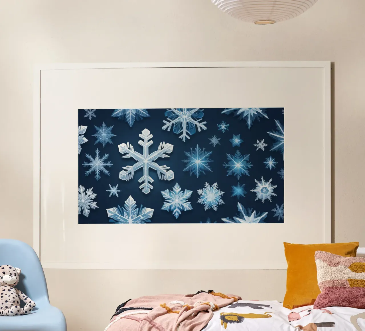 Design ispirato al paese delle meraviglie invernale con fiocchi di neve carta hahnemühle da DesignDoodle