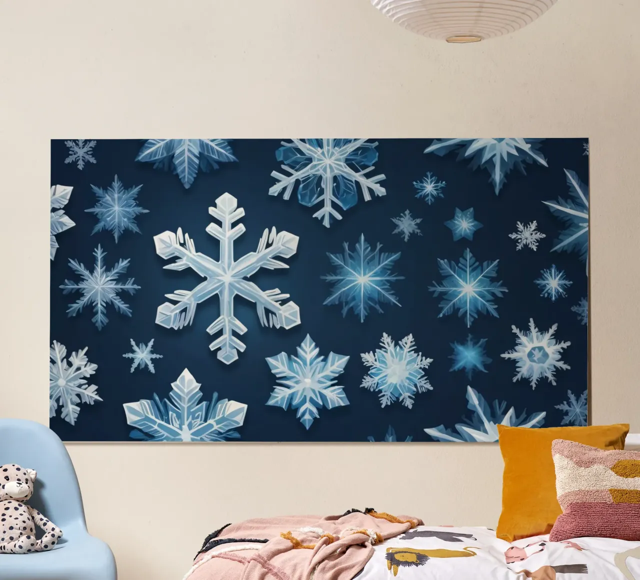 Design ispirato al paese delle meraviglie invernale con fiocchi di neve carta hahnemühle da DesignDoodle