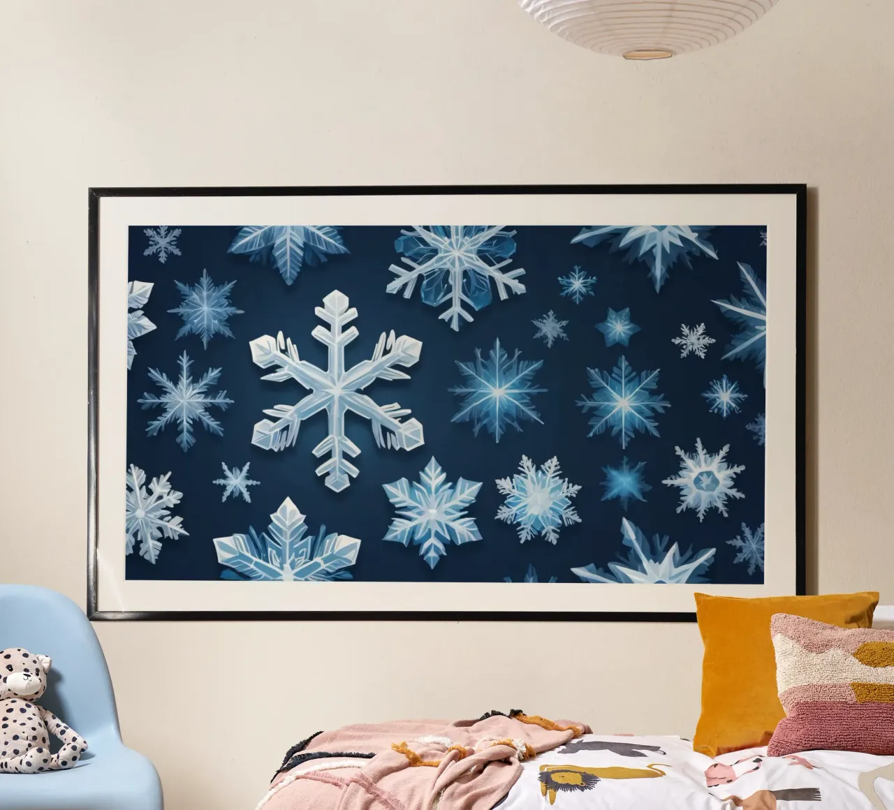 Design ispirato al paese delle meraviglie invernale con fiocchi di neve carta hahnemühle da DesignDoodle