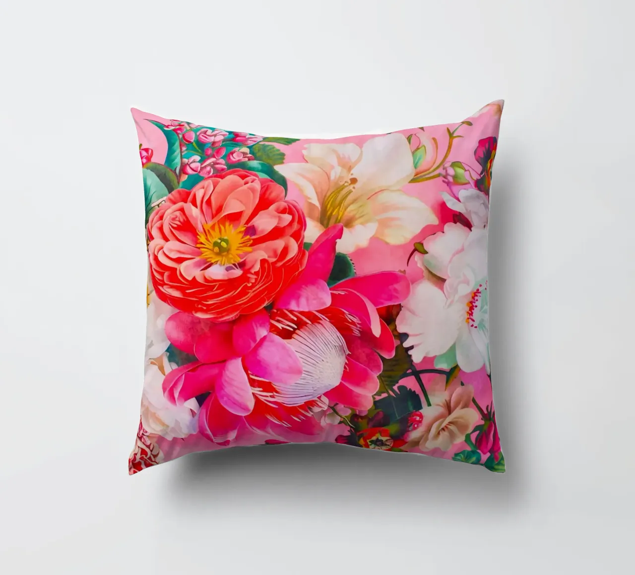 Bouquet retrò Groovy Flowers cuscino da Andrea Haase Floral Passion