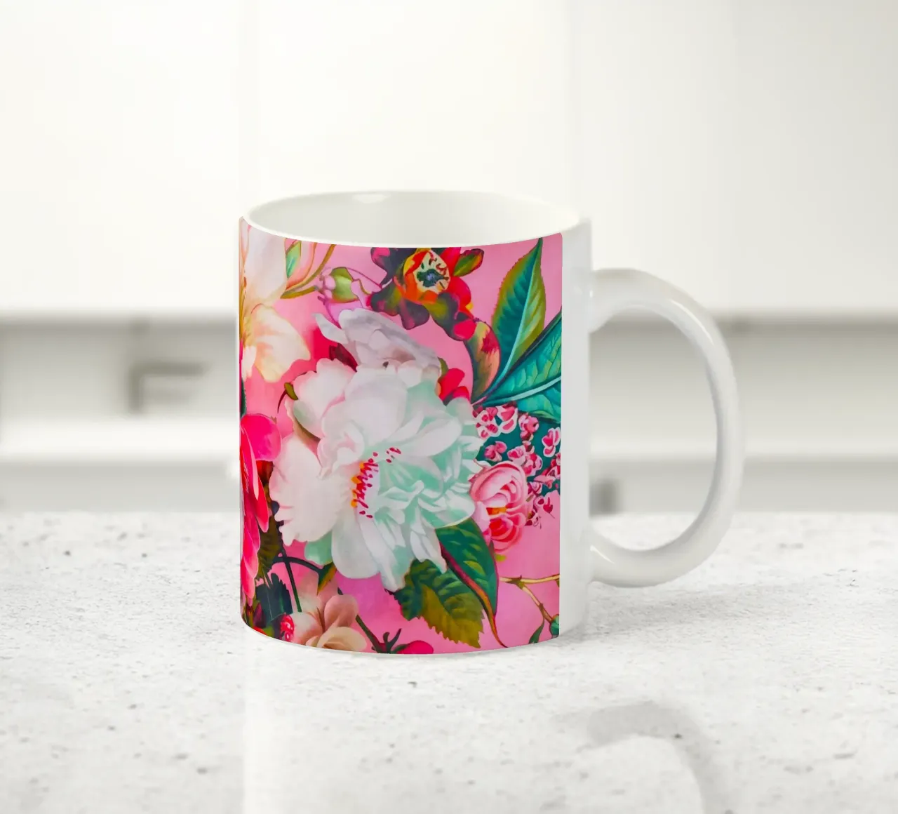 Bouquet retrò Groovy Flowers tazza in ceramica da Andrea Haase Floral Passion