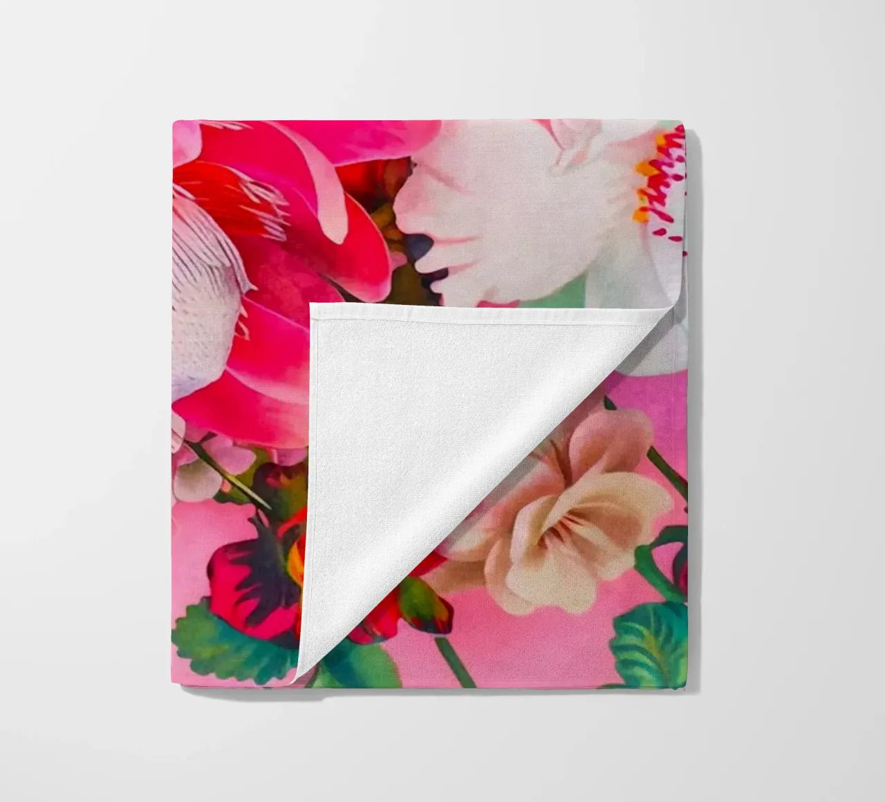 Bouquet retrò Groovy Flowers telo mare da Andrea Haase Floral Passion