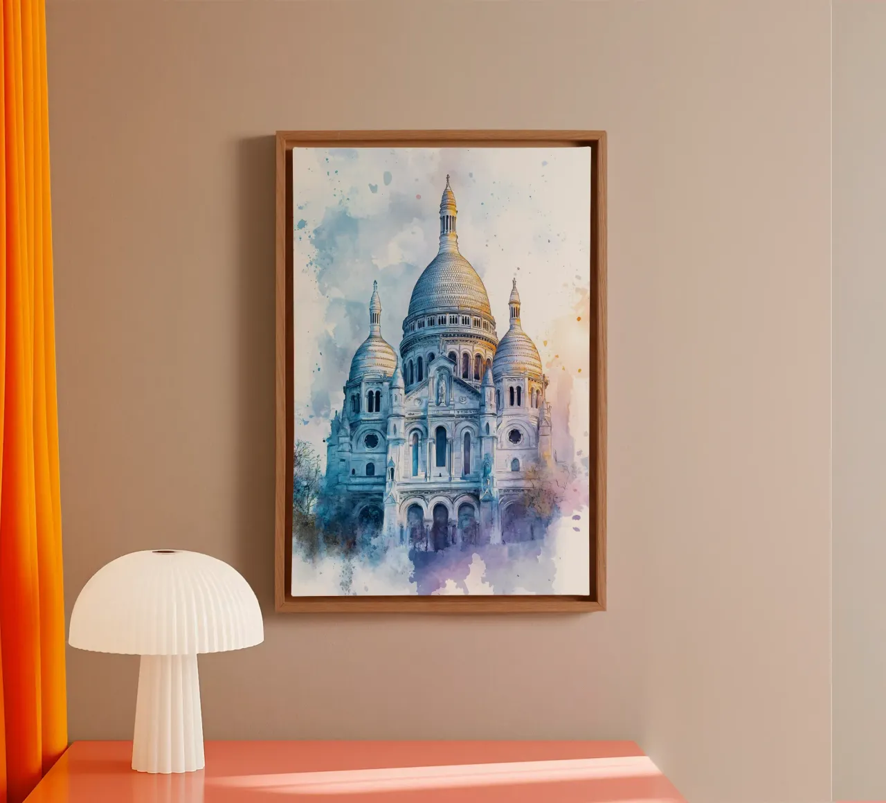 A look at the heart of Montmartre canvas with Floater frame by M-Ulrich-Digital Art