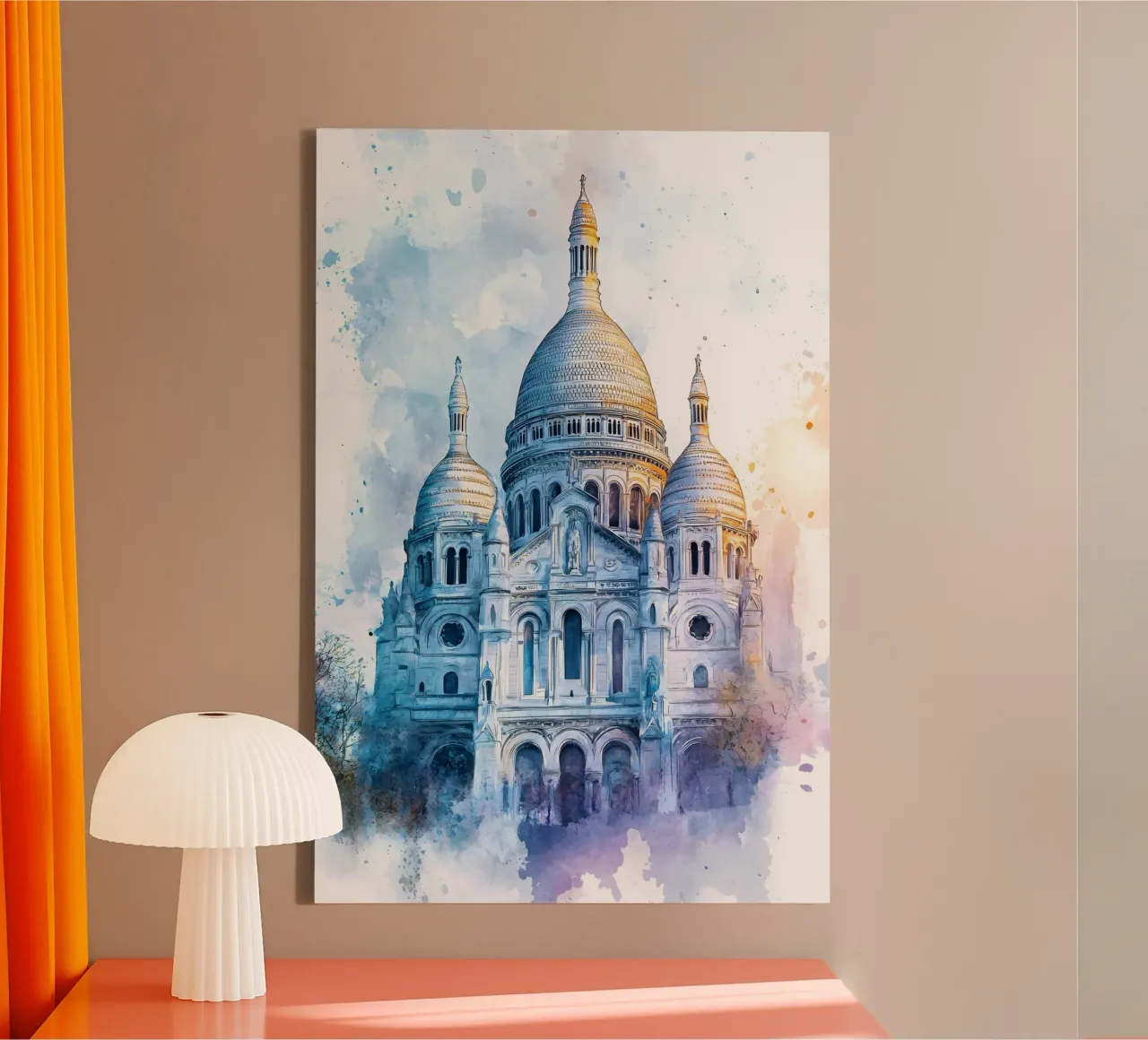 A look at the heart of Montmartre canvas with Floater frame by M-Ulrich-Digital Art