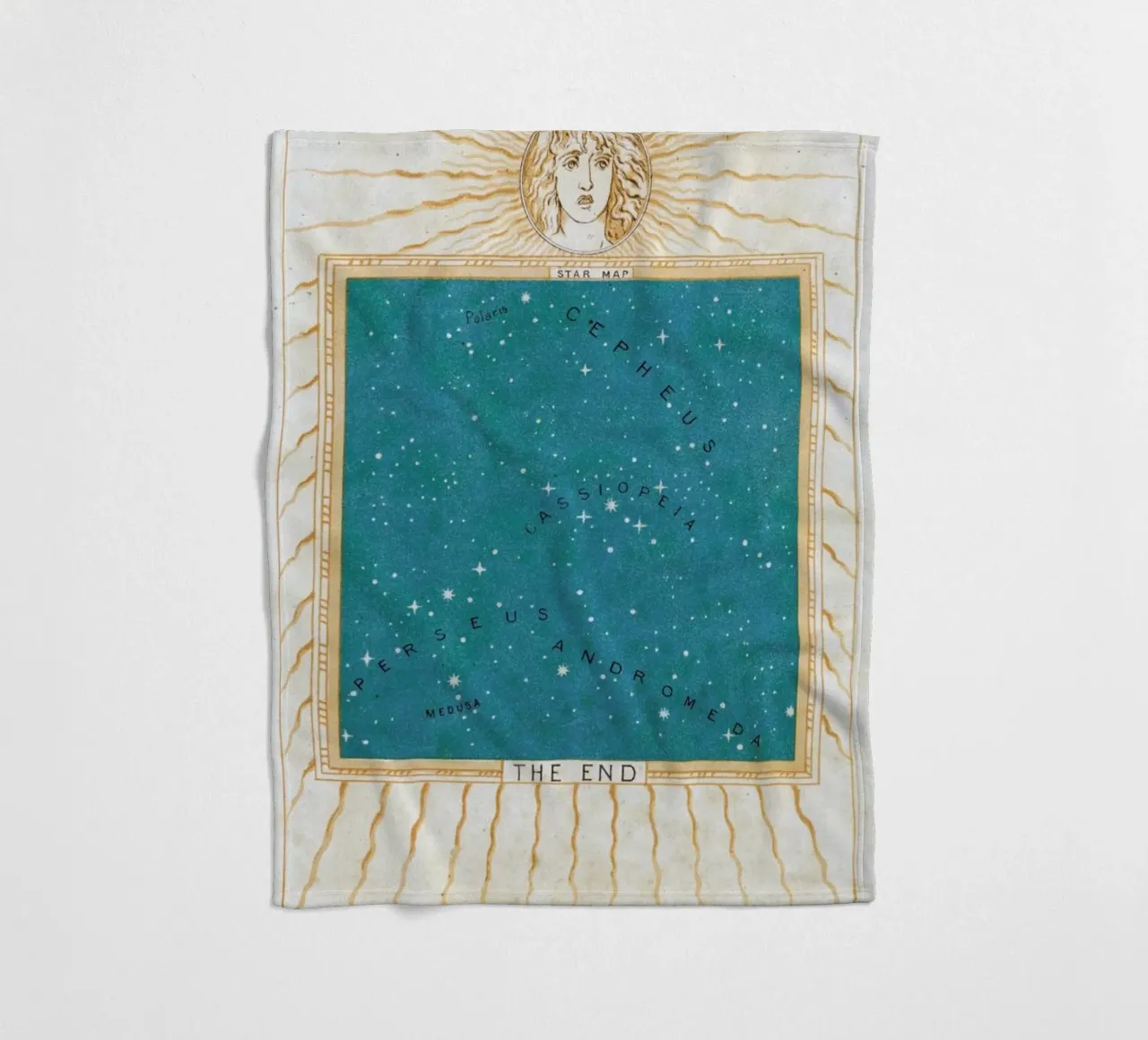 Star Map Fleecedecke von Flora & Fauna