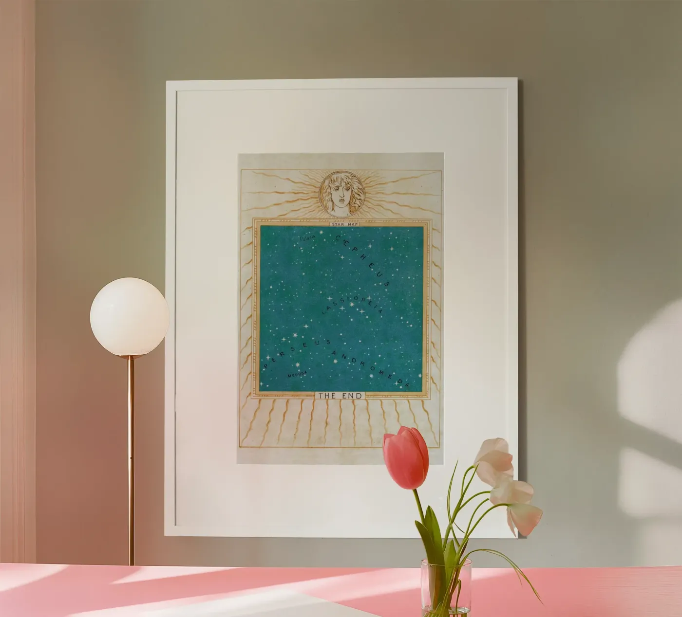 Star Map Poster von Flora & Fauna