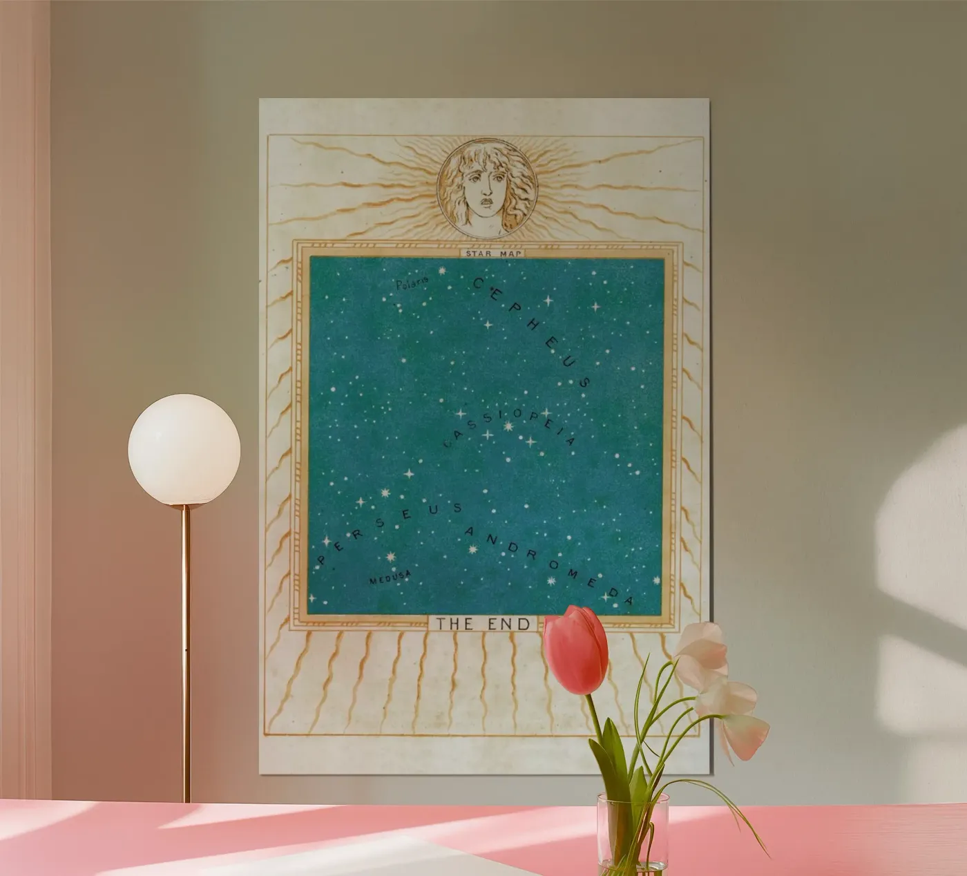 Star Map Poster von Flora & Fauna