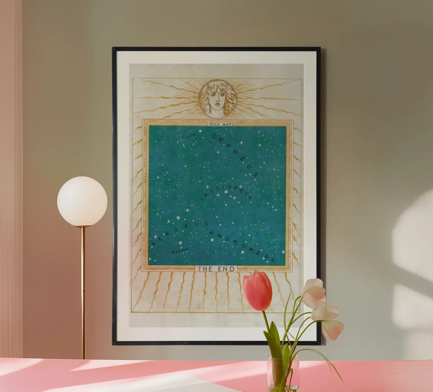 Star Map Poster von Flora & Fauna