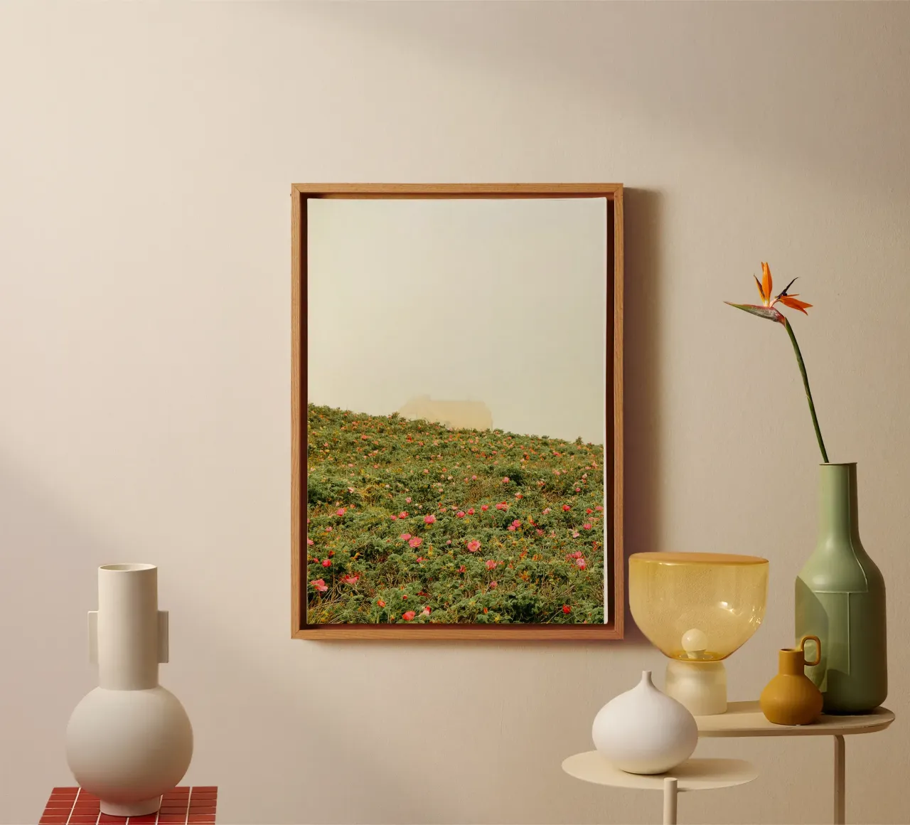 Blumenwiese tela con Cornice a cassetta da Kudamm & Alpen