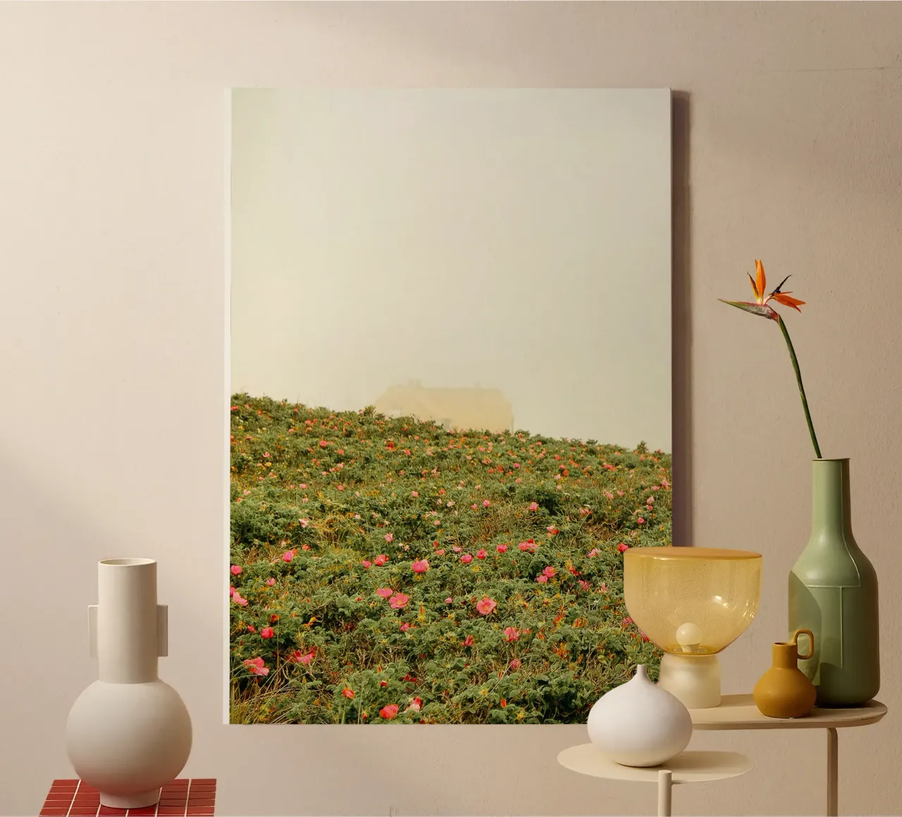 Blumenwiese tela con Cornice a cassetta da Kudamm & Alpen