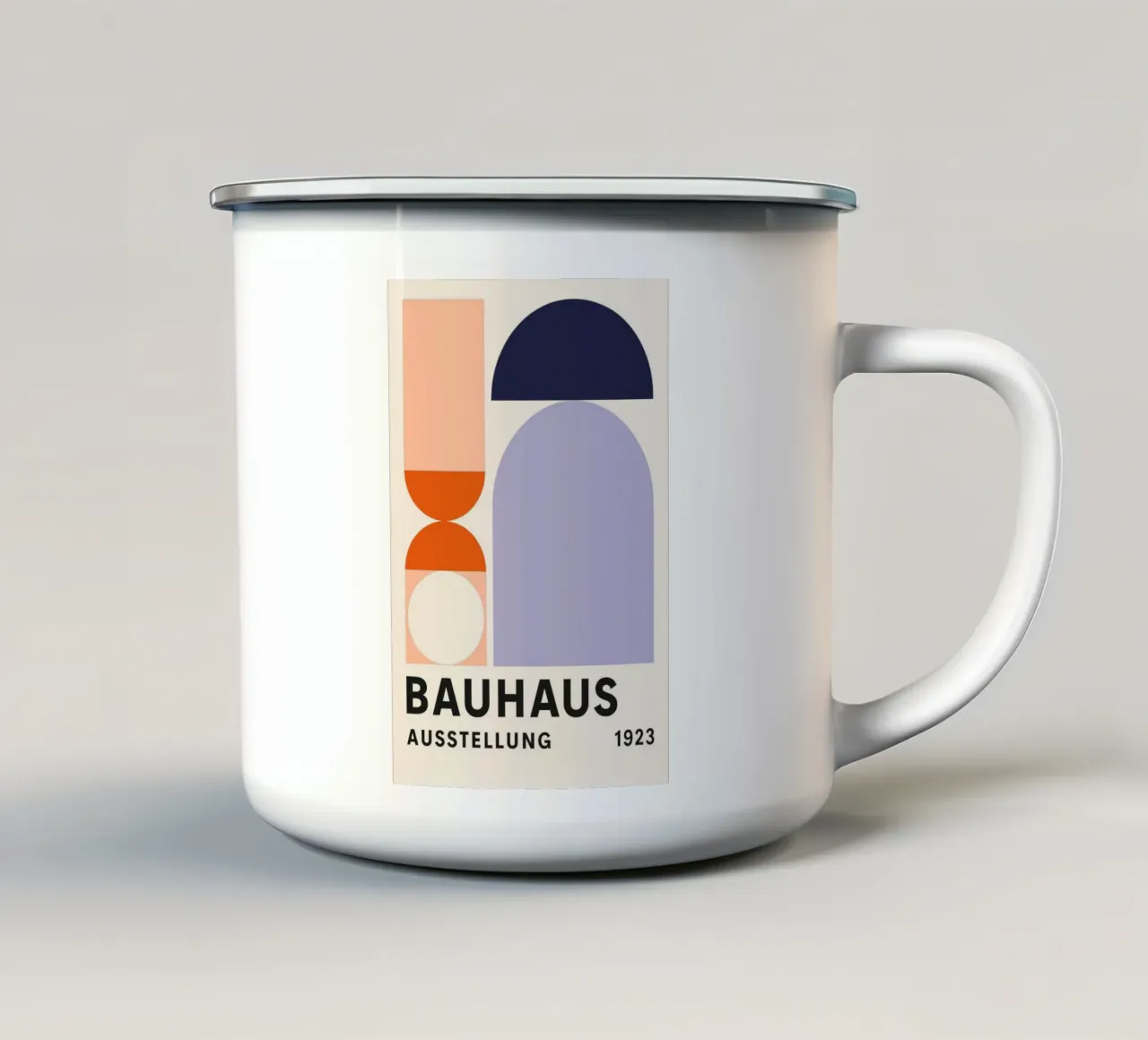 Bauhaus Shapes – 1923 Revival tazza in smalto da SMPLE