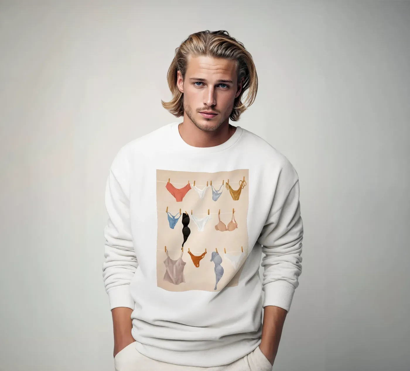 Underware sweatshirt by Flow Line